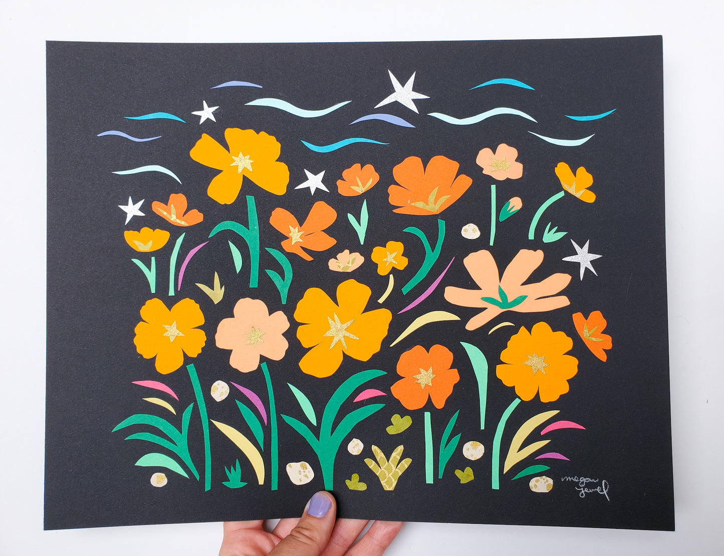 She Dreams of Orange Cosmos