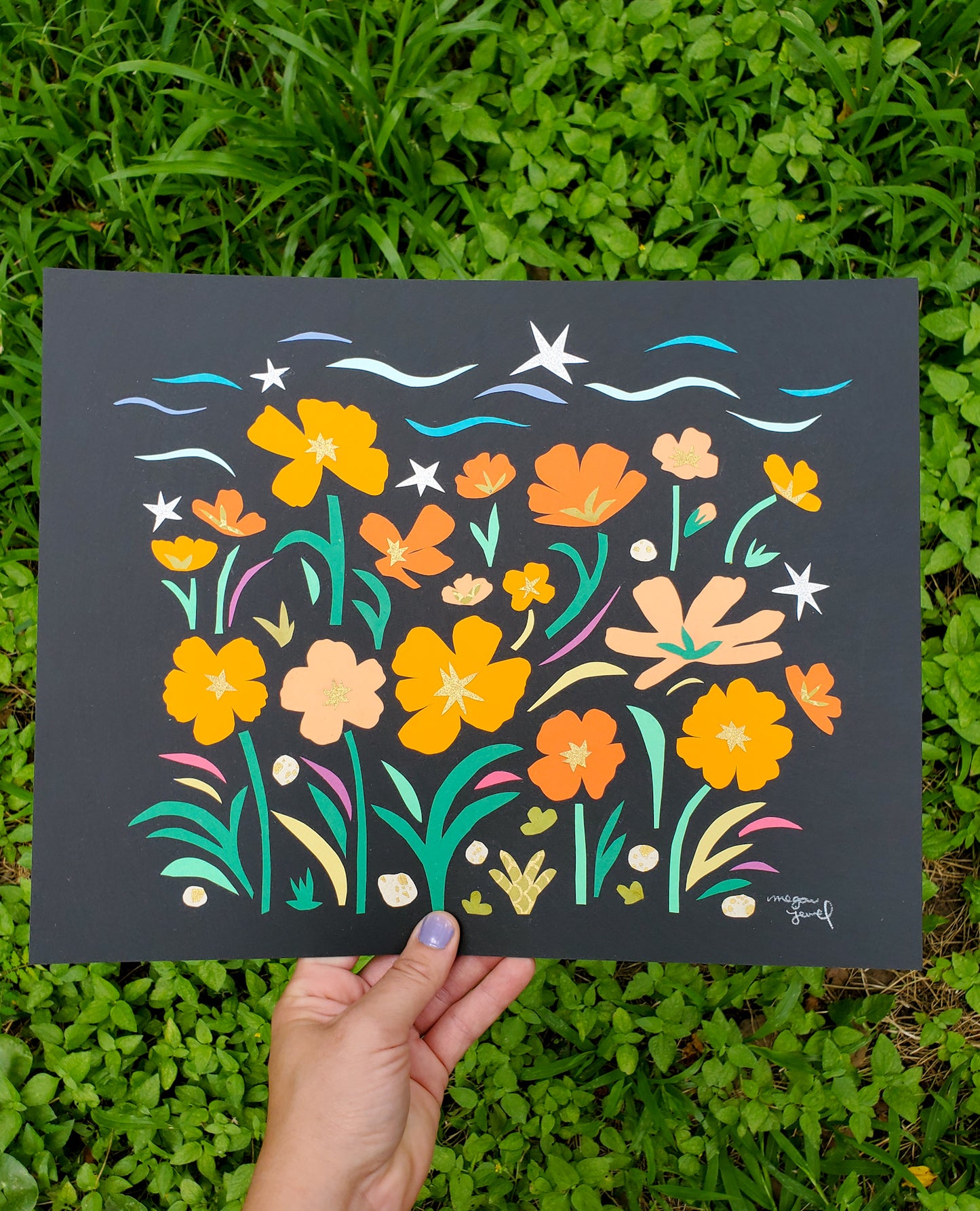 She Dreams of Orange Cosmos