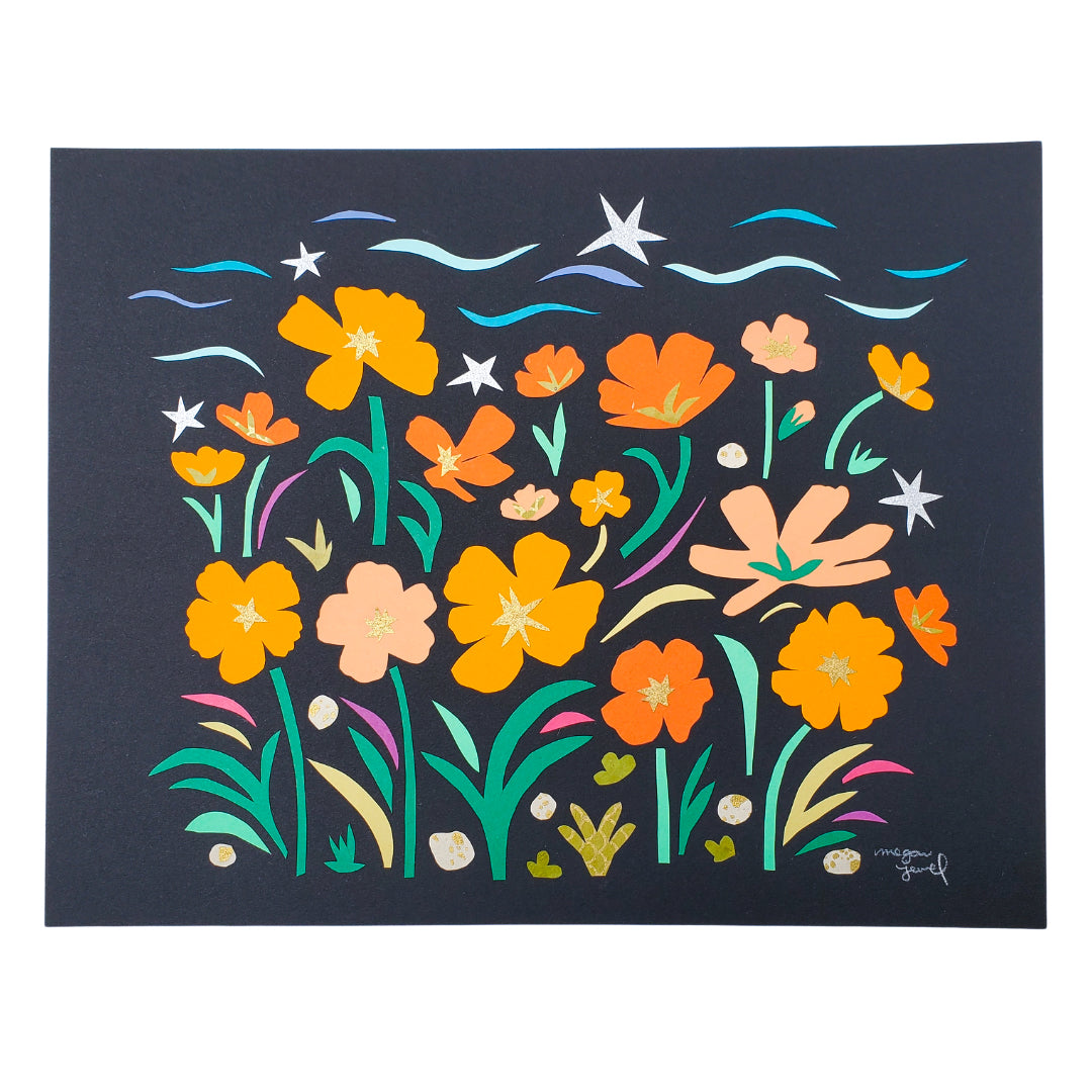 She Dreams of Orange Cosmos