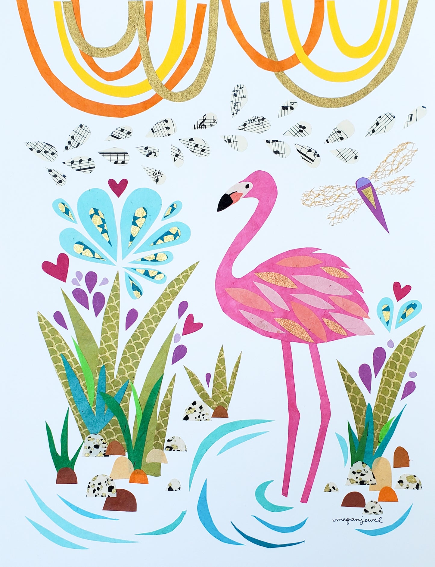 Flamingo + Dragonfly Friend
