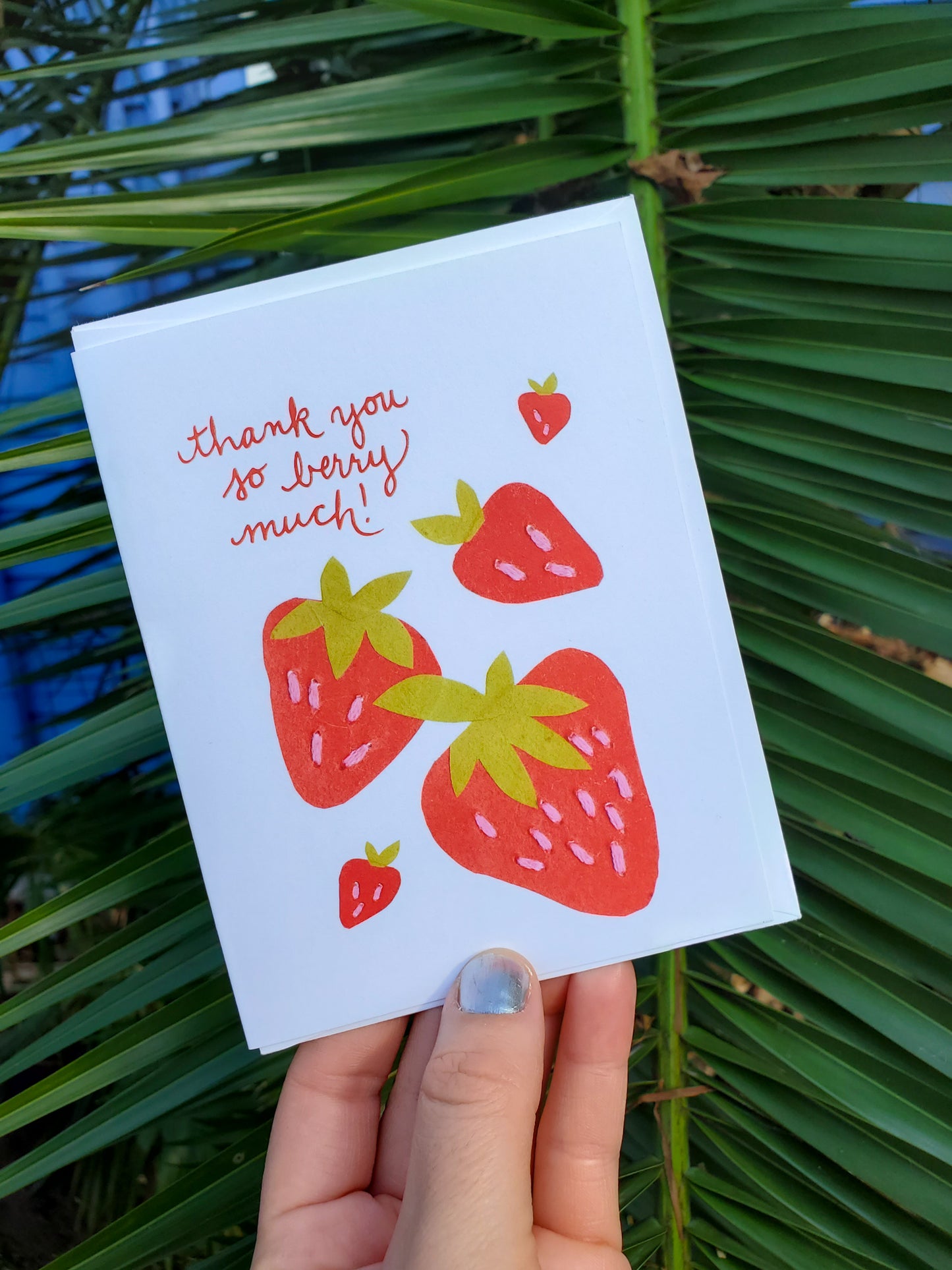 Greeting Card - Thank You Berry Much - Louisiana Strawberries