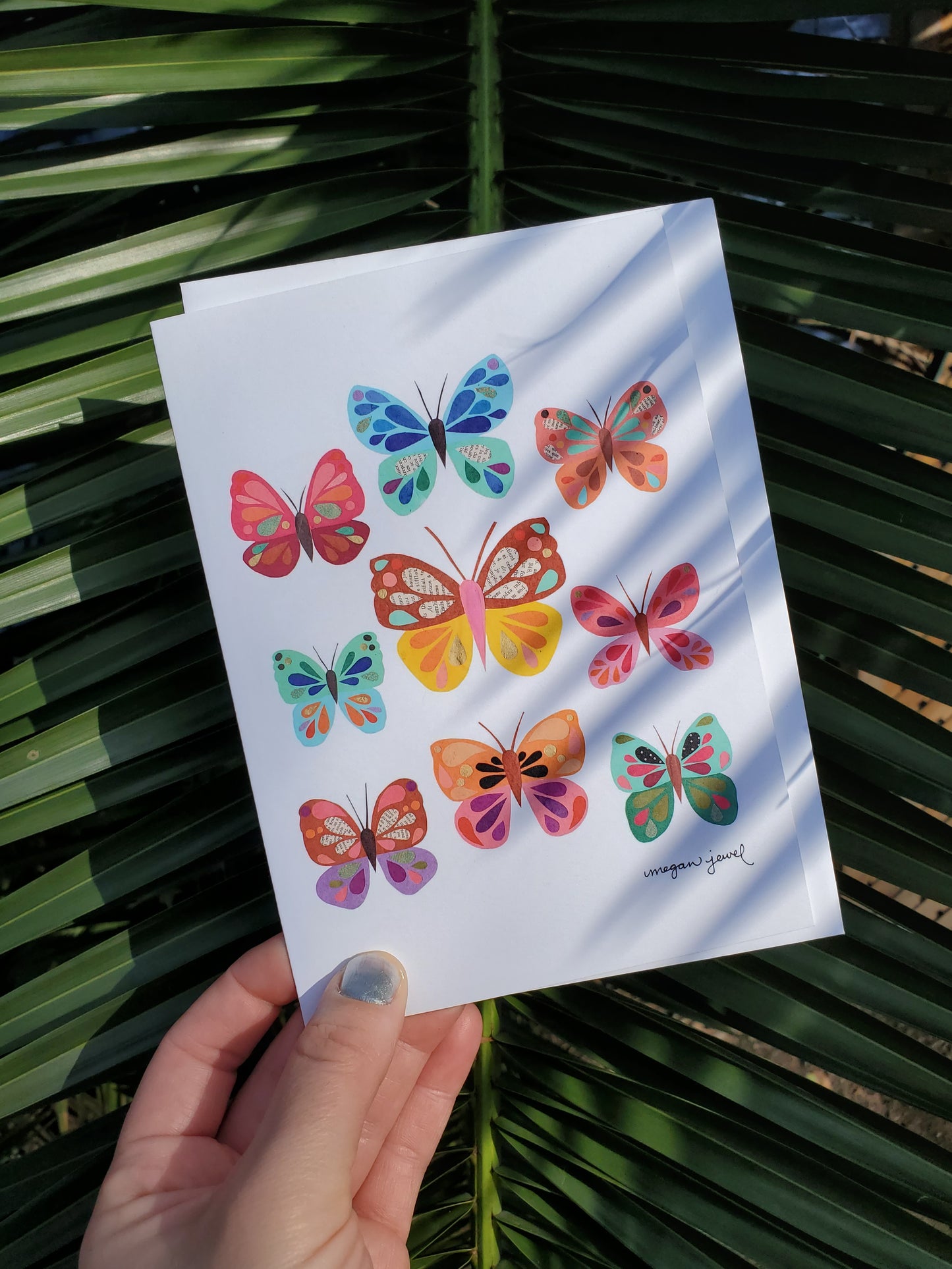 Large Art Card - Butterflies Greeting Card