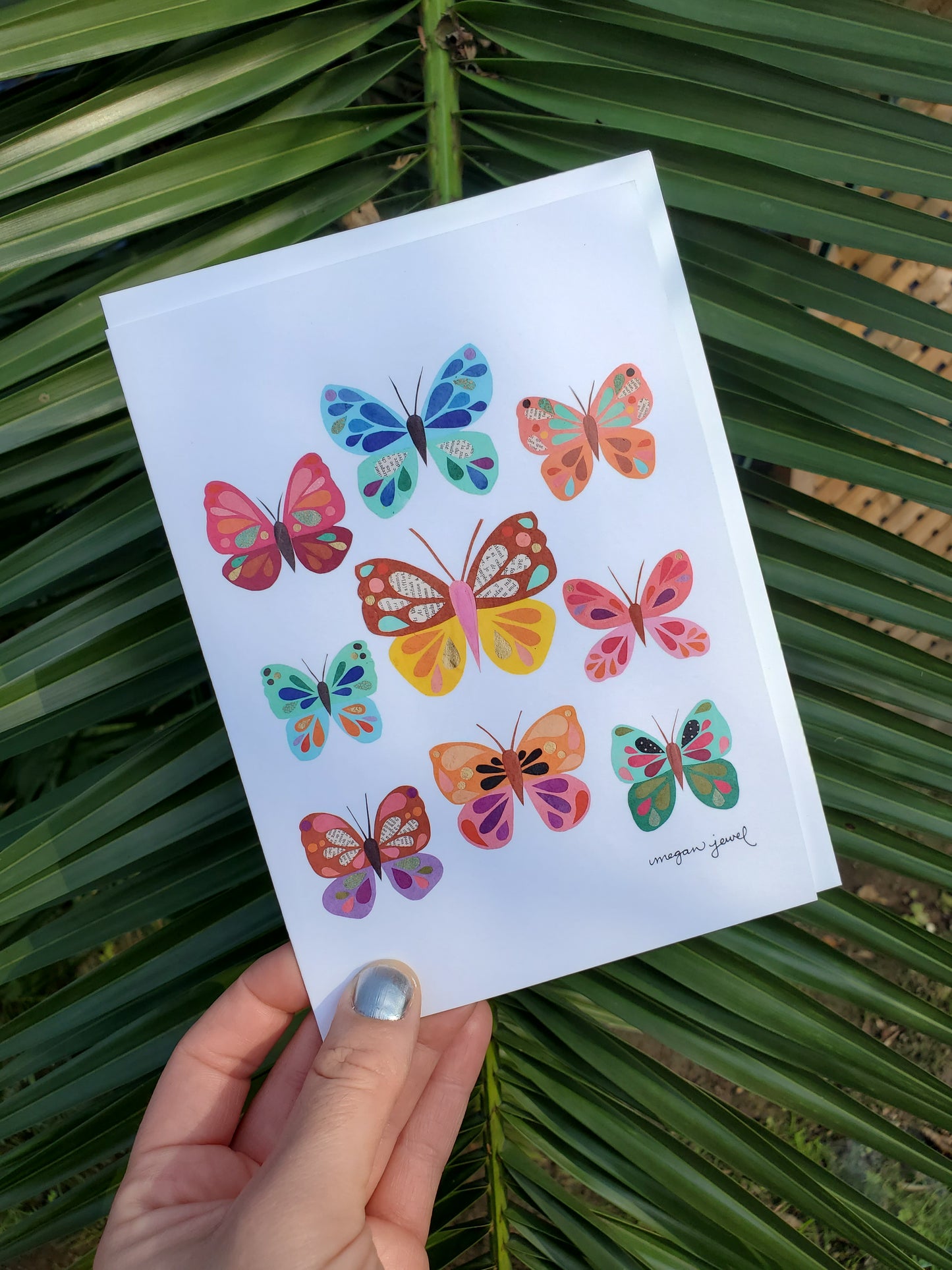 Large Art Card - Butterflies Greeting Card