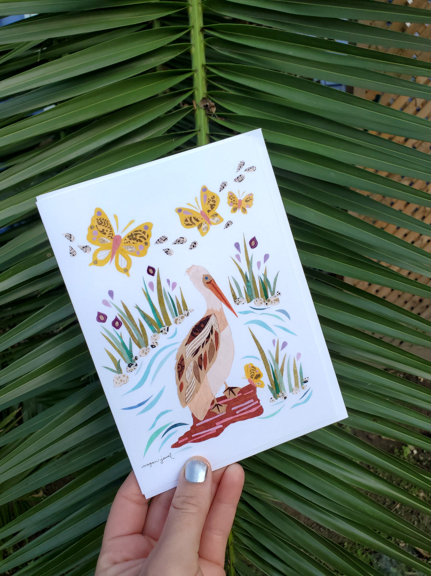Large Art Card - Pelican Pond Greeting Card