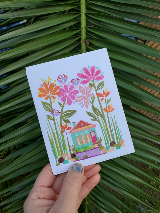Greeting Card - Happiest House New Orleans Flower House