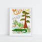 ©MeganJewelDesigns Alligator New Orleans Art Louisiana Swamp