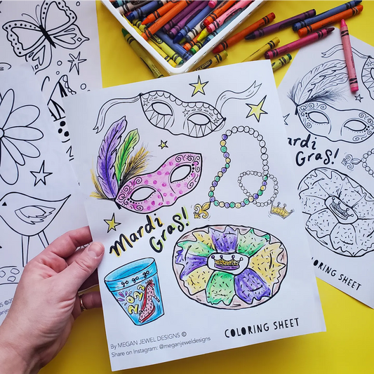 FREE Coloring Sheets! from Megan Jewel Designs