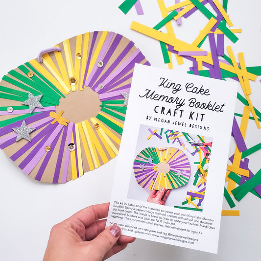 DIY King Cake Memory Booklet Craft Kit