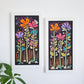 Where The Tall Flowers Are - (Diptych) Unframed