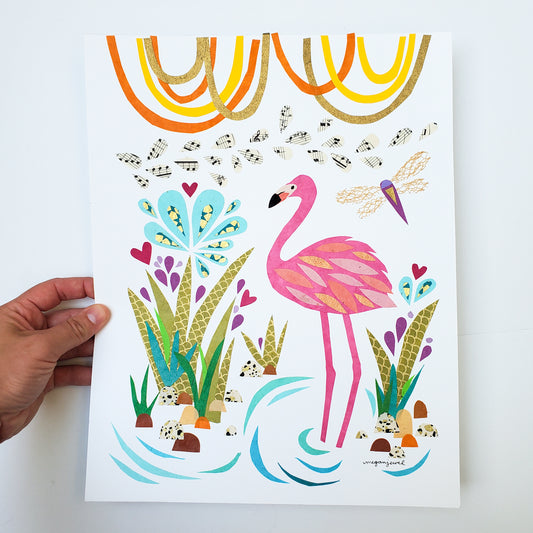 Flamingo + Dragonfly Friend