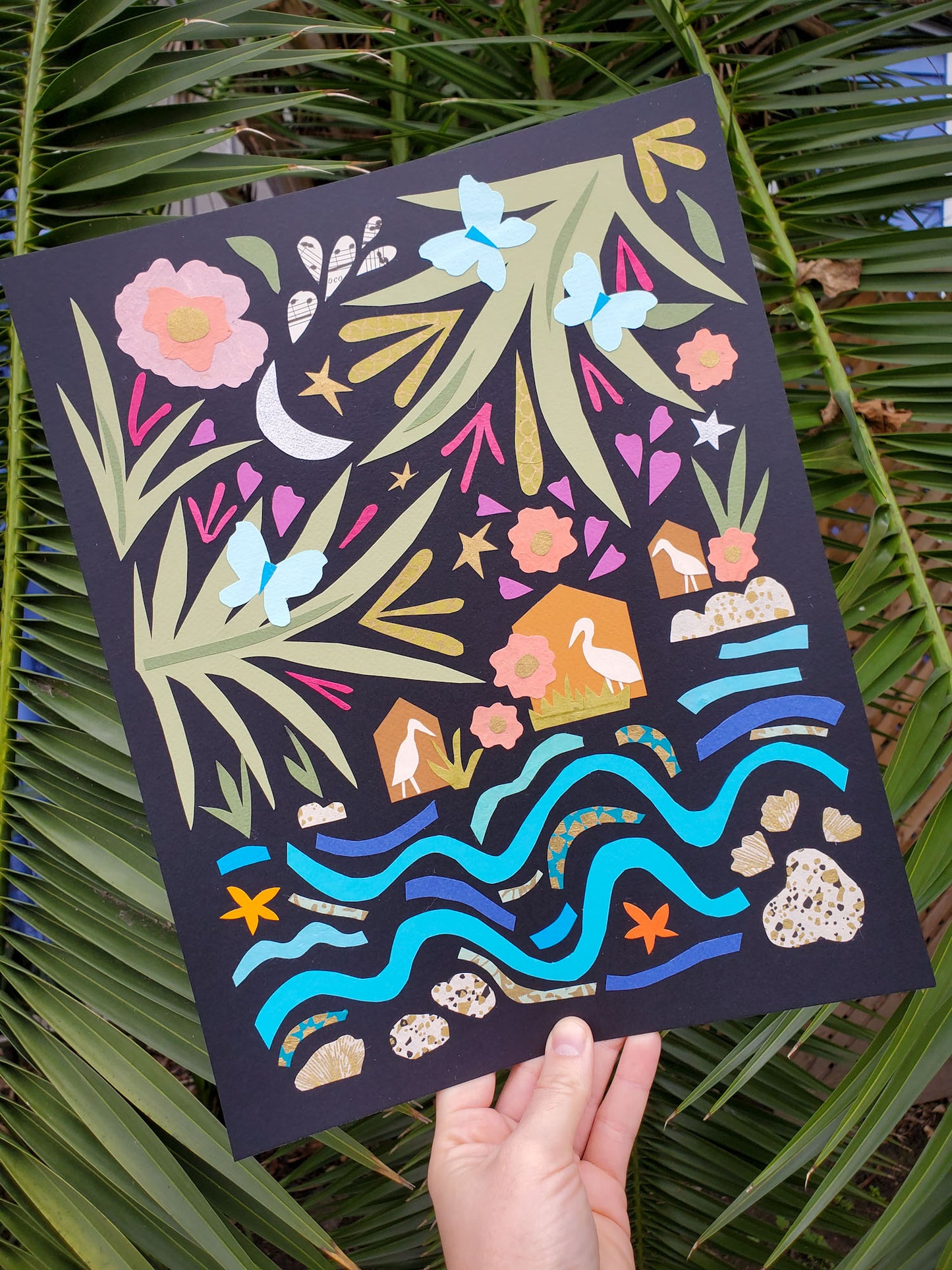Return to Bird Island - Original Collage