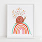 Rainbow Snail Print